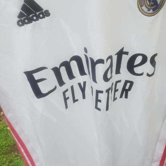 Adidas Areoready Real White And Pink Emirates Fly Better Jersey Size Large - Picture 6 of 7